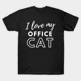 I Love My Office Cat T-Shirt